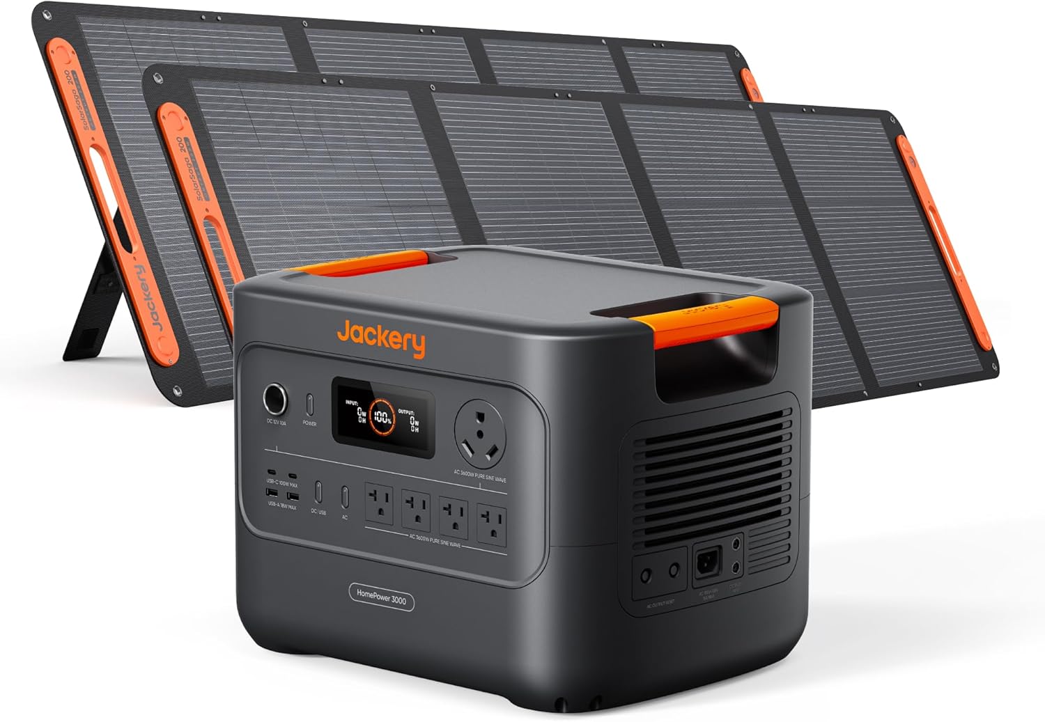 Jackery HomePower 3000 with 2x200W Solar Panels